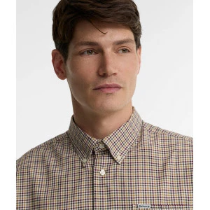 Barbour Farmtown Overhemd | Bordeaux Geruit