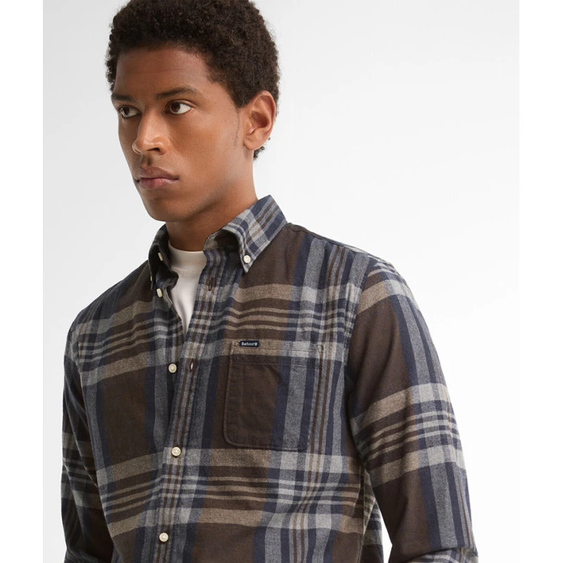 Barbour Overhemd Dovedale | Bruin Geblokt | www.pietkoopmans.nl