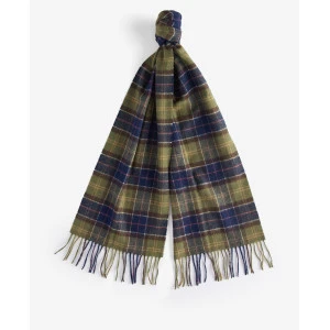 Barbour Tartan Lamswollen Sjaal | Groen Blauw