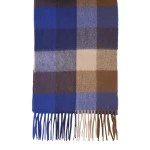 Barbour Large Lamswollen Sjaal | Blue Mixed | www.pietkoopmans.nl