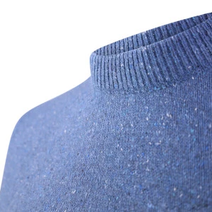Barbour Trui Knit Tisbury | Blauw Spikkel