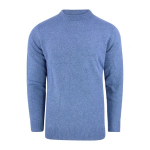 Barbour Trui Knit Tisbury | Blauw Spikkel