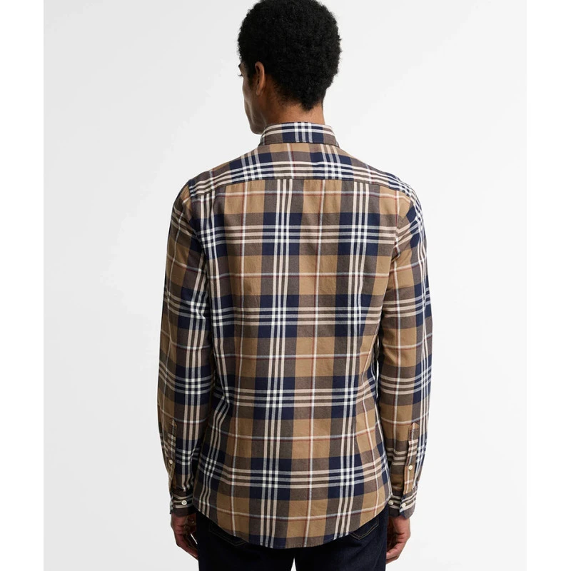Barbour Overhemd Flanel Edgar| Bruin Geruit | www.pietkoopmans.nl