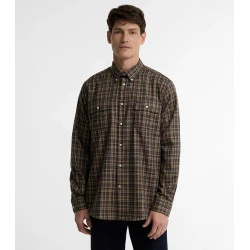 Barbour Thermo Overhemd Panwel | Navy Bordeaux Geruit