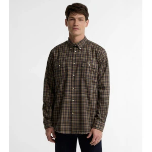Barbour Thermo Overhemd Panwel | Navy Bordeaux Geruit
