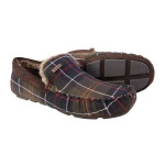 Barbour Luxe Pantoffel Monty | Green Tartan | www.pietkoopmans.nl