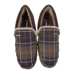 Barbour Luxe Pantoffel Monty | Green Tartan | www.pietkoopmans.nl