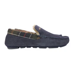 Barbour Luxe Pantoffel Monty | Navy Suede