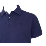 Barbour Washed Polo Piqué | Marine | www.pietkoopmans.nl
