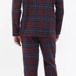 Barbour Flanel Pyjama | Bordeaux Tartan | www.pietkoopmans.nl