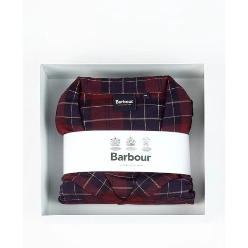 Barbour Flanel Pyjama | Bordeaux Tartan | www.pietkoopmans.nl