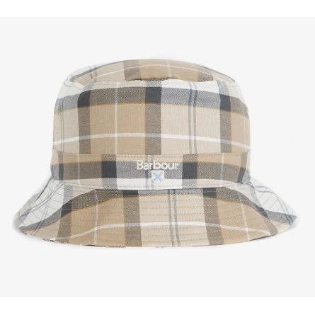 Barbour Tartan Bucket Hat | Nude | www.pietkoopmans.nl