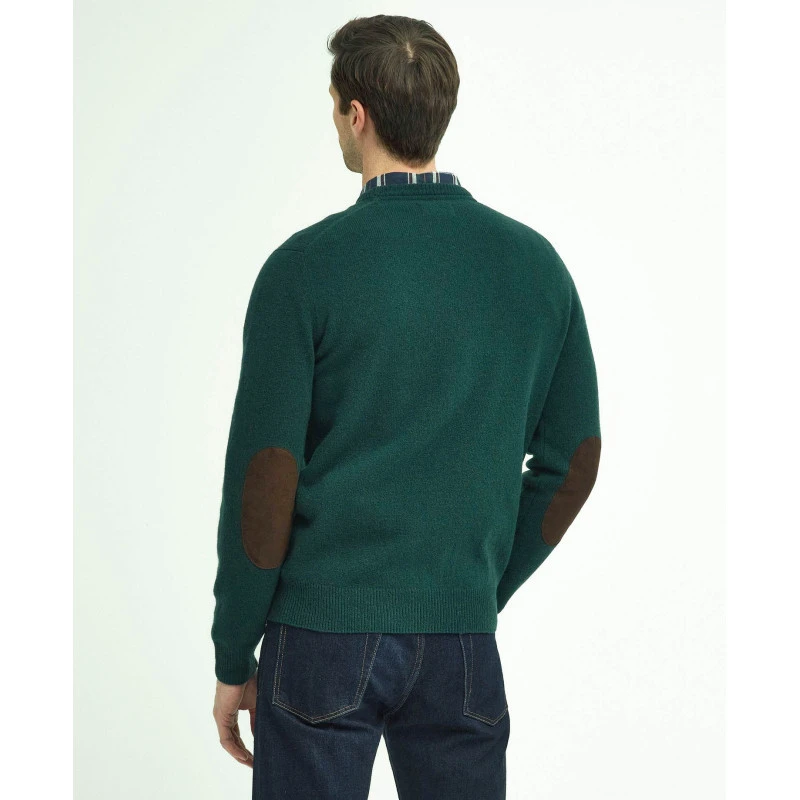Barbour Lamswol Sweater | Evergreen | www.pietkoopmans.nl