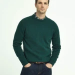 Barbour Lamswol Sweater | Evergreen | www.pietkoopmans.nl