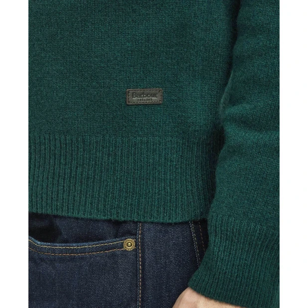 Barbour Lamswol Sweater | Evergreen | www.pietkoopmans.nl
