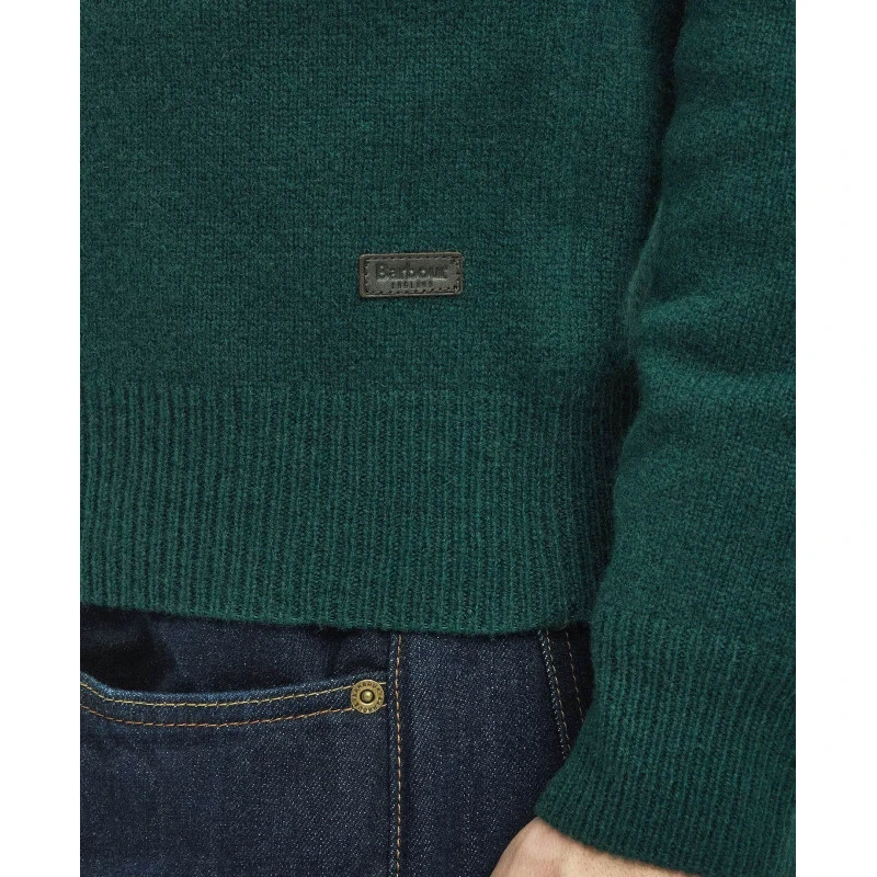 Barbour Lamswol Sweater | Evergreen | www.pietkoopmans.nl