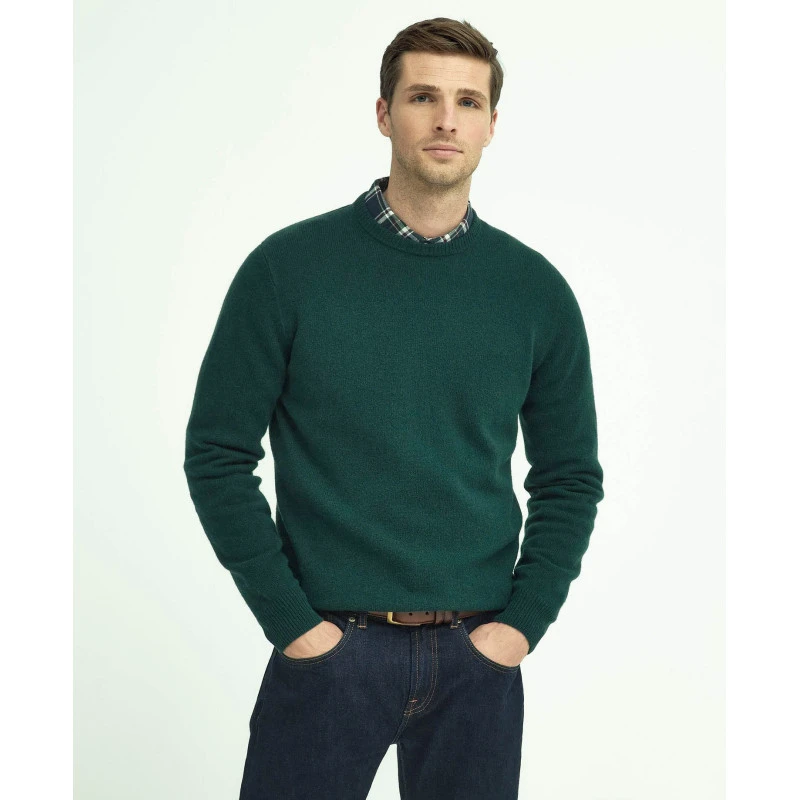 Barbour Lamswol Sweater | Evergreen | www.pietkoopmans.nl