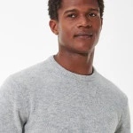 Barbour Lamswol Sweater | Light Grey | www.pietkoopmans.nl