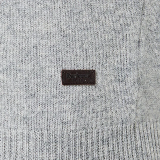 Barbour Lamswol Sweater | Light Grey | www.pietkoopmans.nl