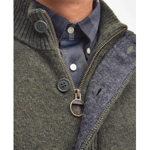 Barbour Essential Wollen Vest | Olijf Groen