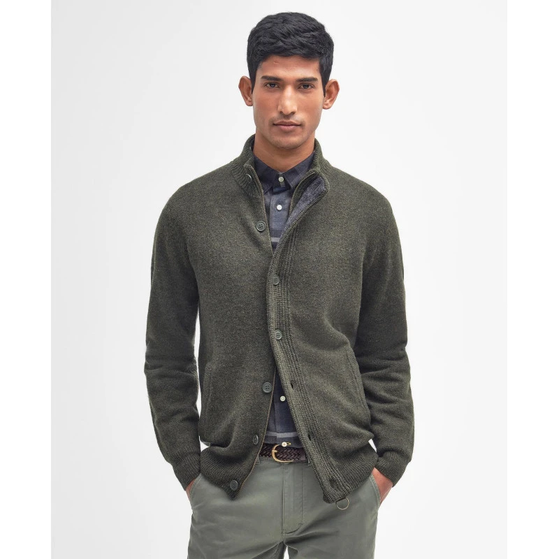 Barbour Essential Wollen Vest | Olijf Groen | www.pietkoopmans.nl
