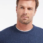 Barbour Knit Tisbury  | Denim Spikkel | www.pietkoopmans.nl