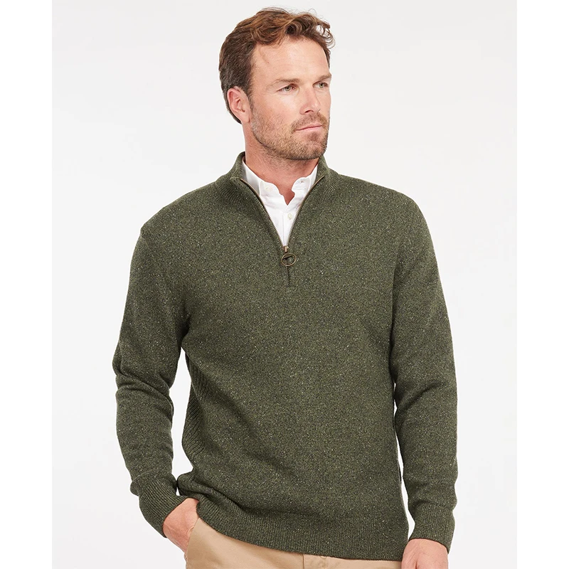 Barbour Half Zip Tisbury | Mosgroen | www.pietkoopmans.nl