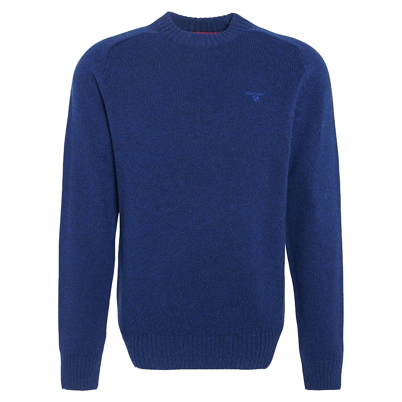 Barbour Grangetown Trui | Blauw | www.pietkoopmans.nl