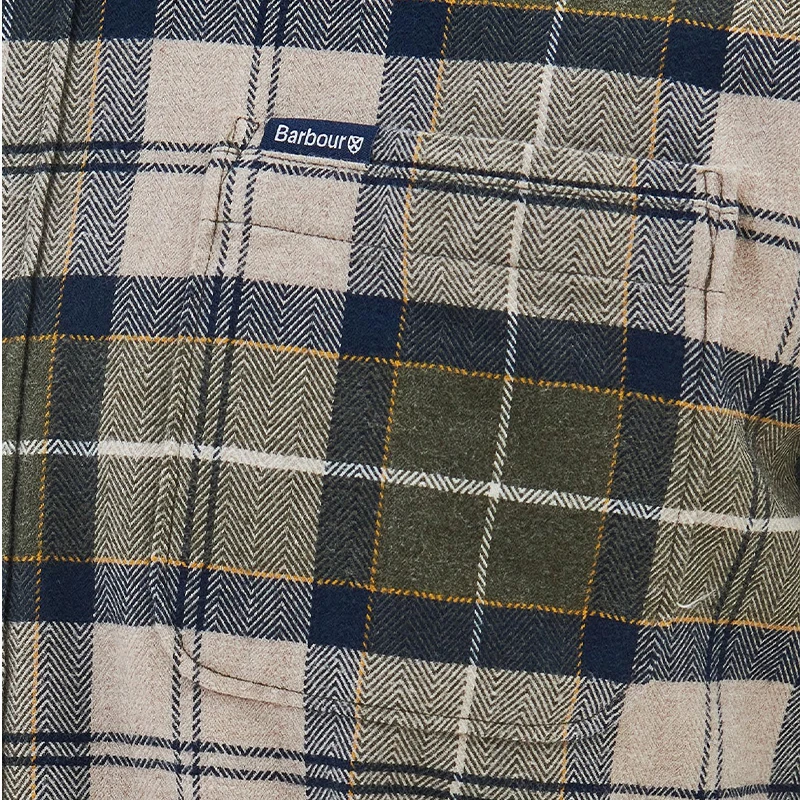 Barbour Overhemd Flanel Kyeloch | Forest Mist  | www.pietkoopmans.nl