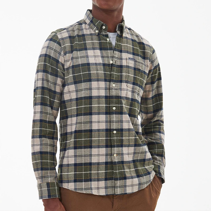 Barbour Overhemd Flanel Kyeloch | Forest Mist  | www.pietkoopmans.nl