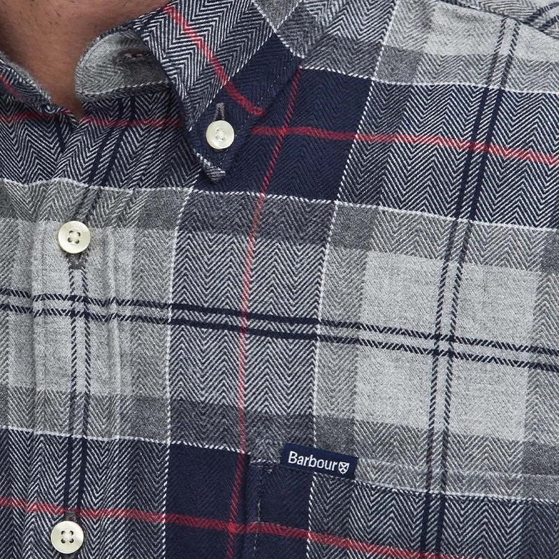 Barbour Overhemd Flanel Kyeloch | Blue Granite | www.pietkoopmans.nl