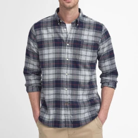 Barbour Overhemd Flanel Kyeloch | Blue Granite