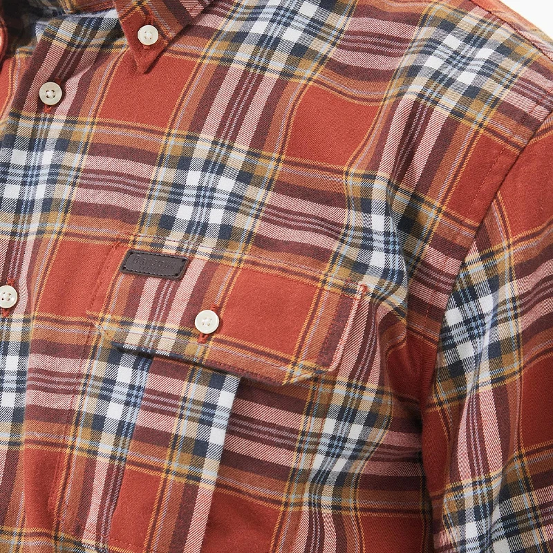 Barbour Thermo Overhemd Weave | Brique Geruit | www.pietkoopmans.nl
