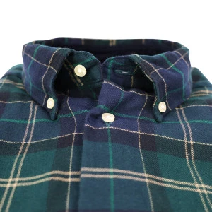 Barbour Overhemd Flanel Fortrose | Dark Green