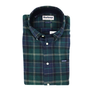 Barbour Overhemd Flanel Fortrose | Dark Green