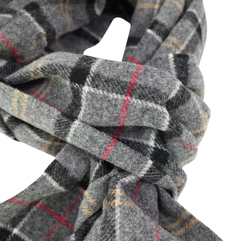 Barbour Lamswollen Sjaal | Antra Rood Geruit | www.pietkoopmans.nl
