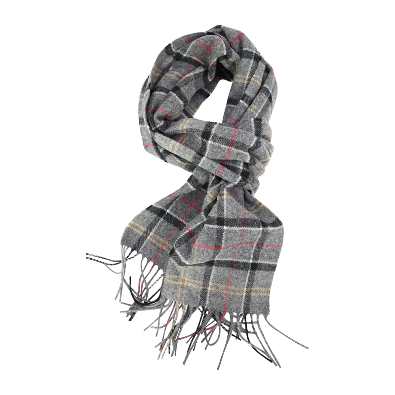 Barbour Lamswollen Sjaal | Antra Rood Geruit | www.pietkoopmans.nl