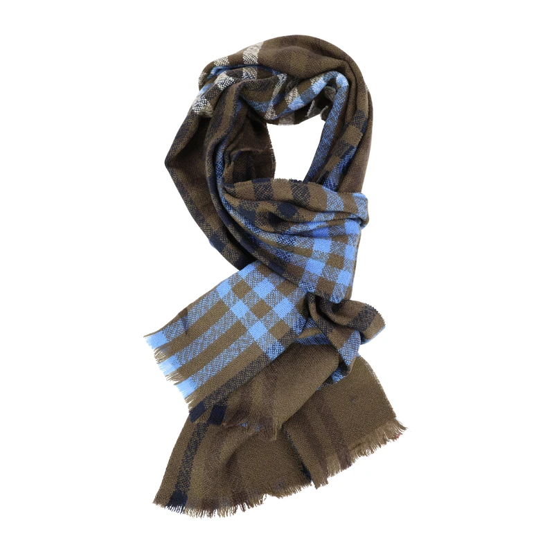 Barbour Ashton Shawl | Bruin Lichtbruin Geruit | www.pietkoopmans.nl