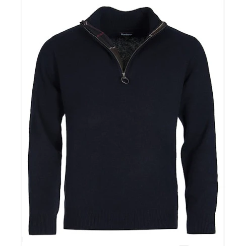 Barbour Half Zip Holden | Marine | www.pietkoopmans.nl