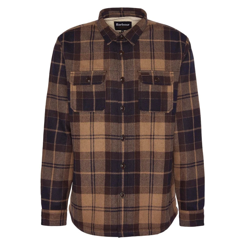 Barbour Wilburry Overshirt | Bruin Geruit | www.pietkoopmans.nl