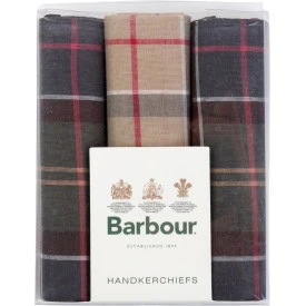 Barbour Trio Verpakking Zakdoeken | Tartan Ruiten
