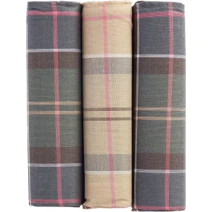 Barbour Trio Verpakking Zakdoeken | Tartan Ruiten