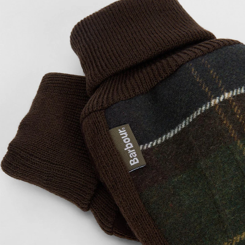 Barbour Hackney Handschoen | Bruin Geruit | www.pietkoopmans.nl