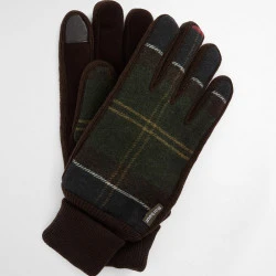 Barbour Hackney Handschoen | Bruin Geruit