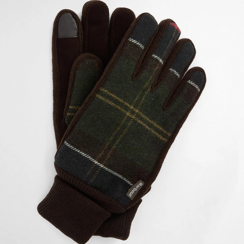 Barbour Hackney Handschoen | Bruin Geruit | www.pietkoopmans.nl