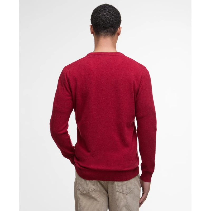 Barbour Knit Essential  V-hals | Rood | www.pietkoopmans.nl