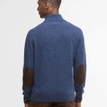 Barbour Lamswol Troye Trui | Denim Blauw | www.pietkoopmans.nl
