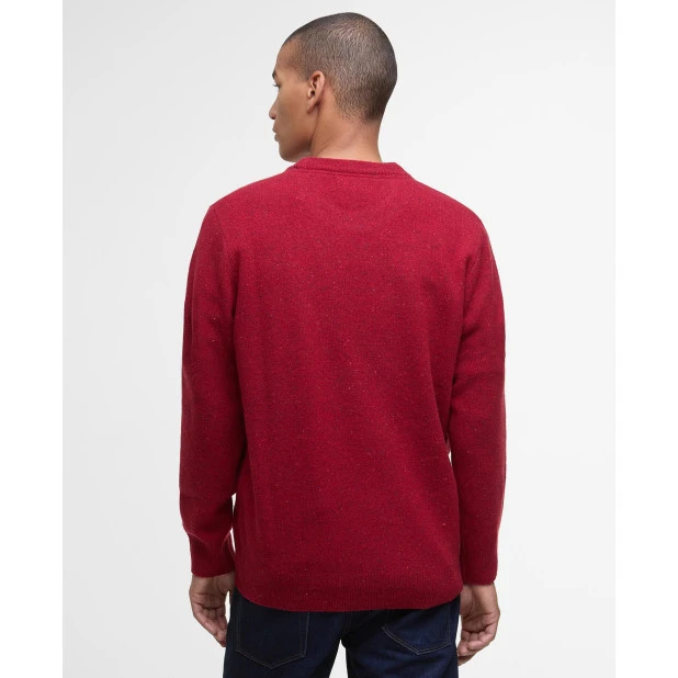Barbour Knit Tisbury  | Rood Spikkel | www.pietkoopmans.nl