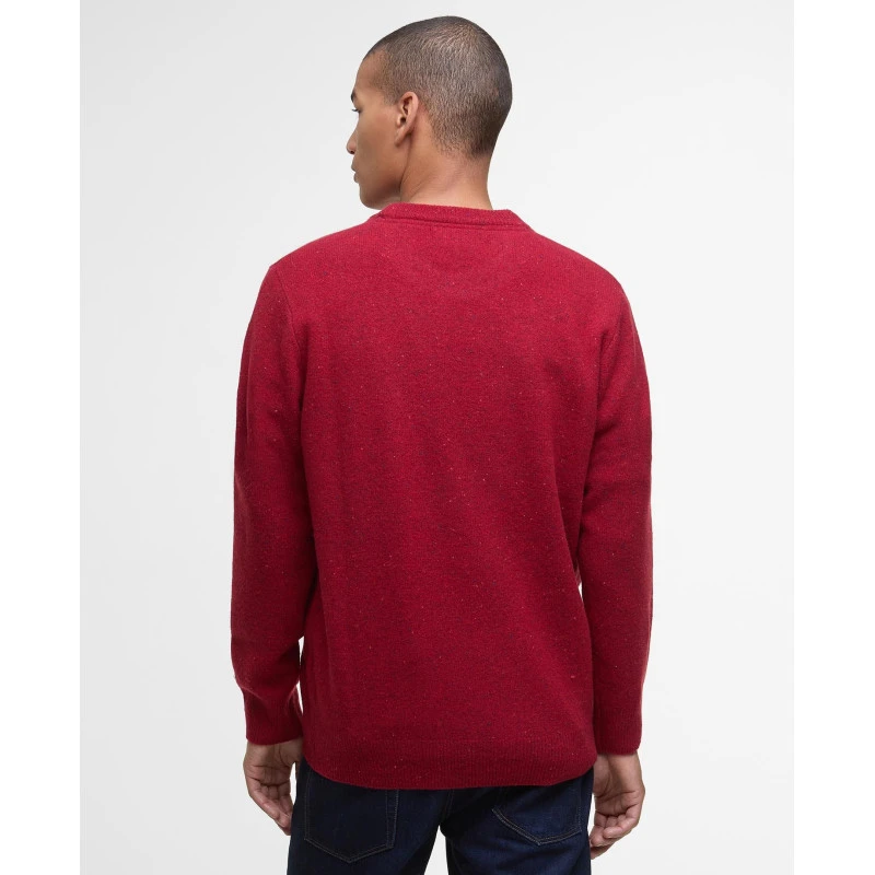 Barbour Knit Tisbury  | Rood Spikkel | www.pietkoopmans.nl