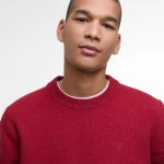 Barbour Knit Tisbury  | Rood Spikkel | www.pietkoopmans.nl